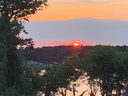 South Dennis Cape Cod vacation rental - Deck sunsets