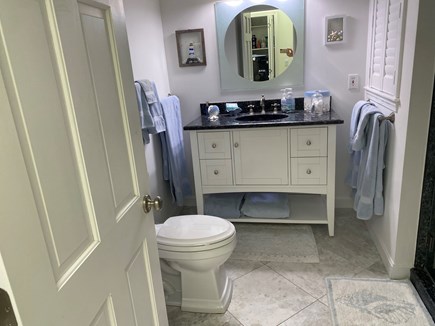 South Dennis Cape Cod vacation rental - Marble and Granite Guest Bathroom