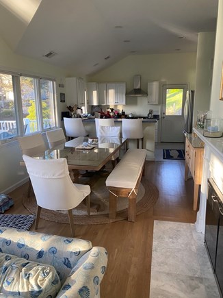 South Dennis Cape Cod vacation rental - Sunny dining room and kitchen