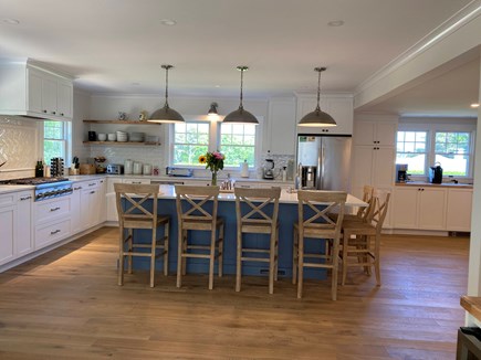 East Orleans Cape Cod vacation rental - Island Seating for Six. Quartz Counters. Custom Cabs. Coffee Bar.
