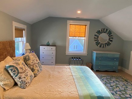 East Orleans Cape Cod vacation rental - Large Queen Room 2nd Fl. Overlooking Pool w Sitting Area.