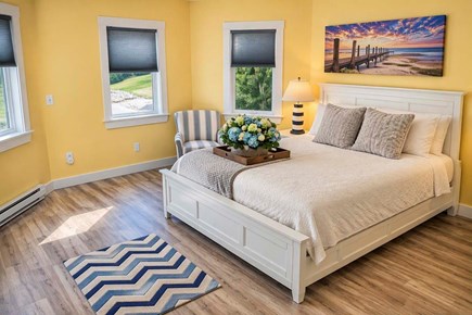 Orleans Cape Cod vacation rental - Lower Bedroom with Queen Bed, TV and direct access to lower patio