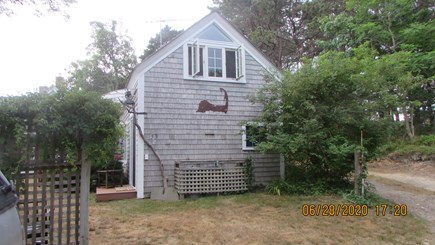 South Truro Cape Cod vacation rental - From the parking area (driveway to the right).