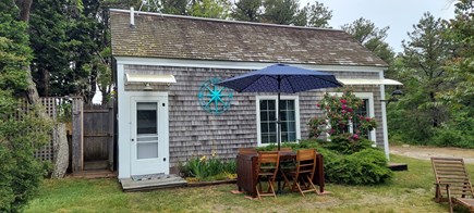 South Truro Cape Cod vacation rental - Great outdoor space for dining and more. Outdoor H/C shower.