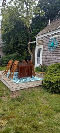 South Truro Cape Cod vacation rental - Outdoor dining on terrace