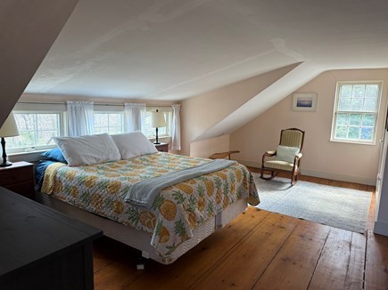 West Barnstable Cape Cod vacation rental - Queen bed upstairs front of house.  Shared full bathroom