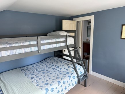 West Barnstable Cape Cod vacation rental - Upstairs twin over full bunk beds with adjacent bathroom