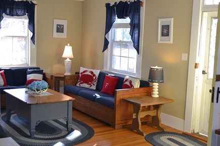 Harwich Cape Cod vacation rental - Living Room runs full front of the house and has 2 seating areas