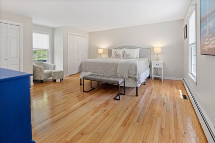 Chatham Cape Cod vacation rental - Main level primary bedroom with king bed and en suite full bath