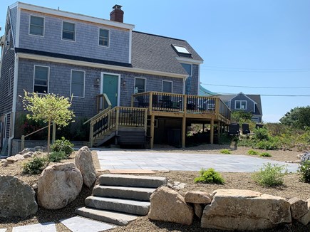 Eastham Cape Cod vacation rental - Front of Sandpiper.  New landscaping with large patio.