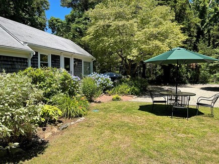 Dennis Cape Cod vacation rental - lange front yard with outdoor dining