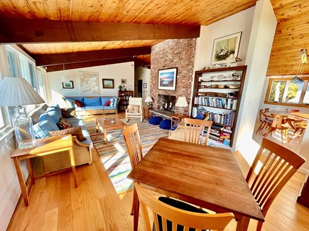Pocasset, Monument Beach Cape Cod vacation rental - Large, comfortable upstairs living room overlooking the bay.