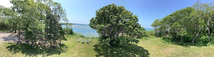 Pocasset, Monument Beach Cape Cod vacation rental - Panoramic shot taken from our backyard deck in late June.