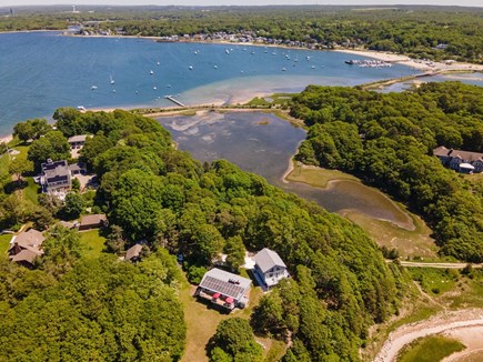 Pocasset, Monument Beach Cape Cod vacation rental - Monument Beach, Phinney's Harbor and salt marsh behind house.