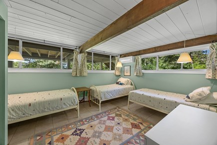 Pocasset, Monument Beach Cape Cod vacation rental - This large downstairs bedroom sleeps 3 and also has nice views.