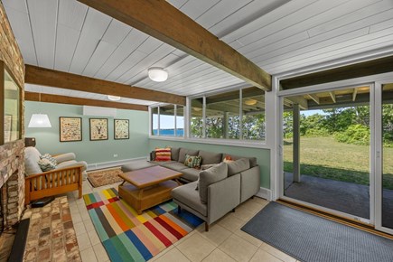 Pocasset, Monument Beach Cape Cod vacation rental - Access the backyard through large sliding door from family room.