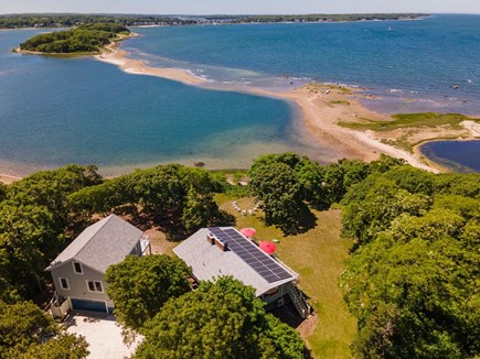 Pocasset, Monument Beach Cape Cod vacation rental - Shoreline and spit leading to Little Tobey Island.