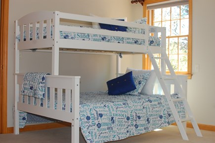 Brewster Cape Cod vacation rental - Spacious 2nd floor bedroom with 1 Queen, 1 bunk, 1 twin