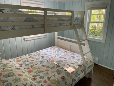 West Dennis Cape Cod vacation rental - First floor double bed with twin bunk. Bedroom 2