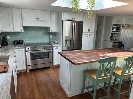 West Dennis Cape Cod vacation rental - Newly remodeled kitchen with large island and all new appliances
