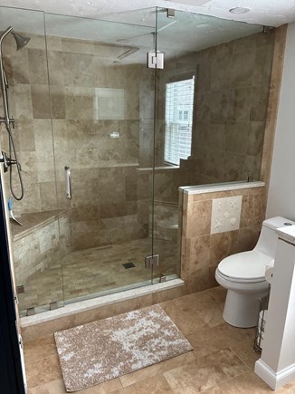 West Dennis Cape Cod vacation rental - Upstairs king bedroom en-suite bathroom with expansive shower.