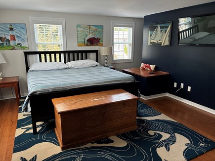 West Dennis Cape Cod vacation rental - Upstairs king bedroom suite. Bedroom 1 with en-suite bathroom.