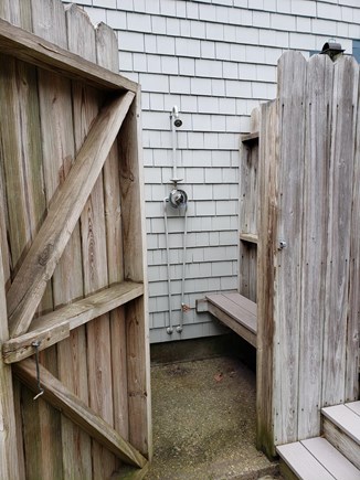 West Yarmouth Cape Cod vacation rental - Private outdoor shower with hot water just off the deck