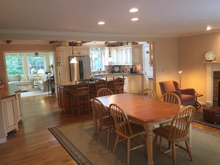 West Harwich Cape Cod vacation rental - Open floor plan of dining, kitchen and family room