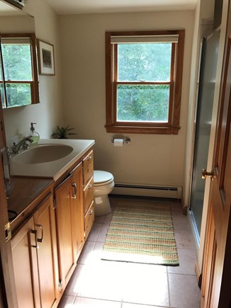 Eastham, near town green, bike trail  Cape Cod vacation rental - 2nd floor full bathroom with over-sized tiled shower.