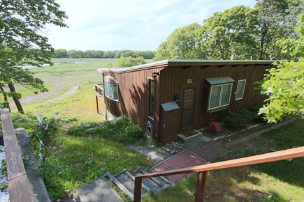 Wellfleet Cape Cod vacation rental - Front of the House facing the Tidal River