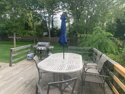 Eastham Cape Cod vacation rental - Back deck for dining