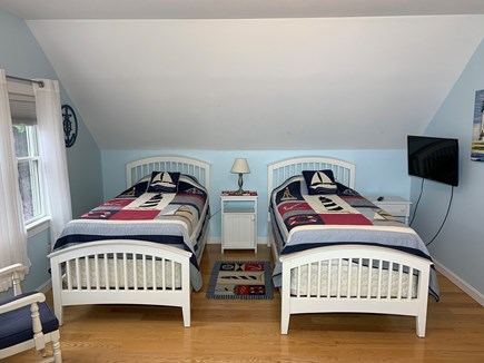 Eastham Cape Cod vacation rental - Upstairs bedroom with three twins