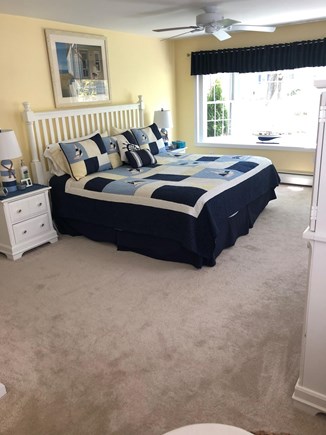 Dennis Cape Cod vacation rental - Spacious Mstr. Bedroom with king bed, walk in closet & bay window