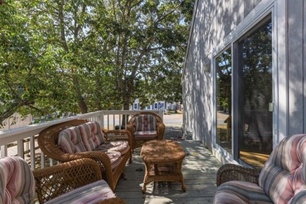 Dennis Port Cape Cod vacation rental - Side porch to relax before dinner