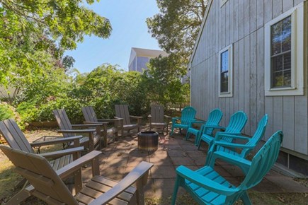 Dennis Port Cape Cod vacation rental - Private fire pit patio perfect for roasting marshmallows