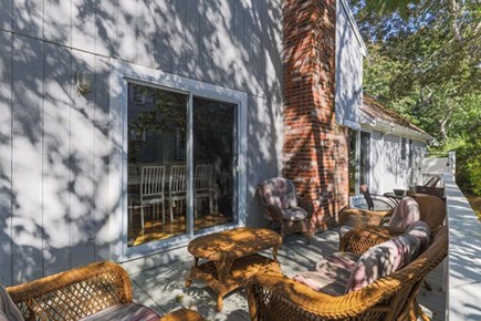 Dennis Port Cape Cod vacation rental - Rear deck