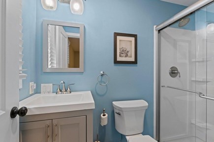 Dennis Port Cape Cod vacation rental - Primary bathroom 1st level w/shower