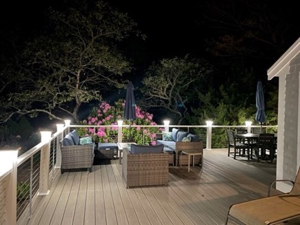 Eastham Cape Cod vacation rental - Deck at night