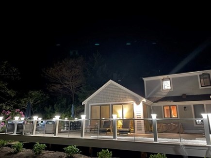 Eastham Cape Cod vacation rental - Deck at night (back)