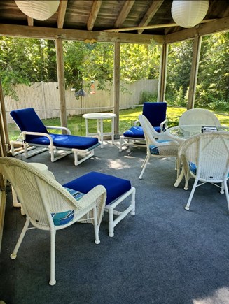 N. Eastham Cape Cod vacation rental - Large, comfortable screen porch with access from living room.
