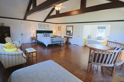 East Dennis Cape Cod vacation rental - Large multi-use Primary Bedroom with space for reading, games, et