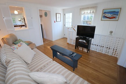 East Dennis Cape Cod vacation rental - Alternate View of Sitting Room with door to deck