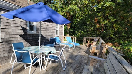 East Dennis Cape Cod vacation rental - Wonderful Deck with great seating (new outdr shower not shown)