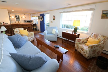 East Dennis Cape Cod vacation rental - Living room towards kitchen