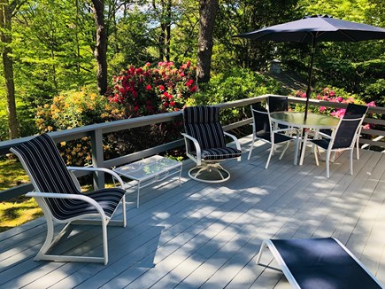 Brewster Cape Cod vacation rental - Large deck