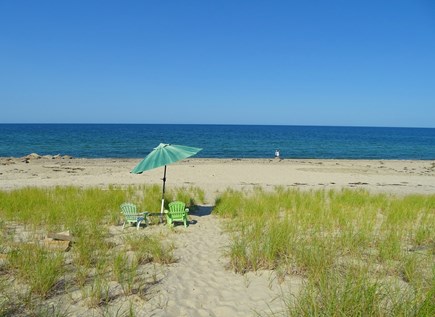 East Sandwich Beach Cape Cod vacation rental - 1/10 mile to East Sandwich Beach and Across street from private b