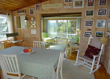 East Sandwich Beach Cape Cod vacation rental - Bright dining room leads to sun room, back deck