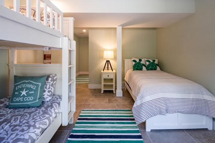 Eastham Cape Cod vacation rental - Bedroom 4 - bunk room with 1 bunk bed and 1 twin on lower level