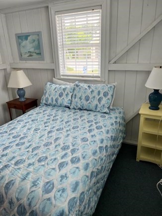 Dennis Cape Cod vacation rental - Bedroom 1 with double bed and bright new bedding