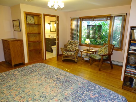 South Truro Cape Cod vacation rental - Master offers sitting area, new bathroom with glass shower
